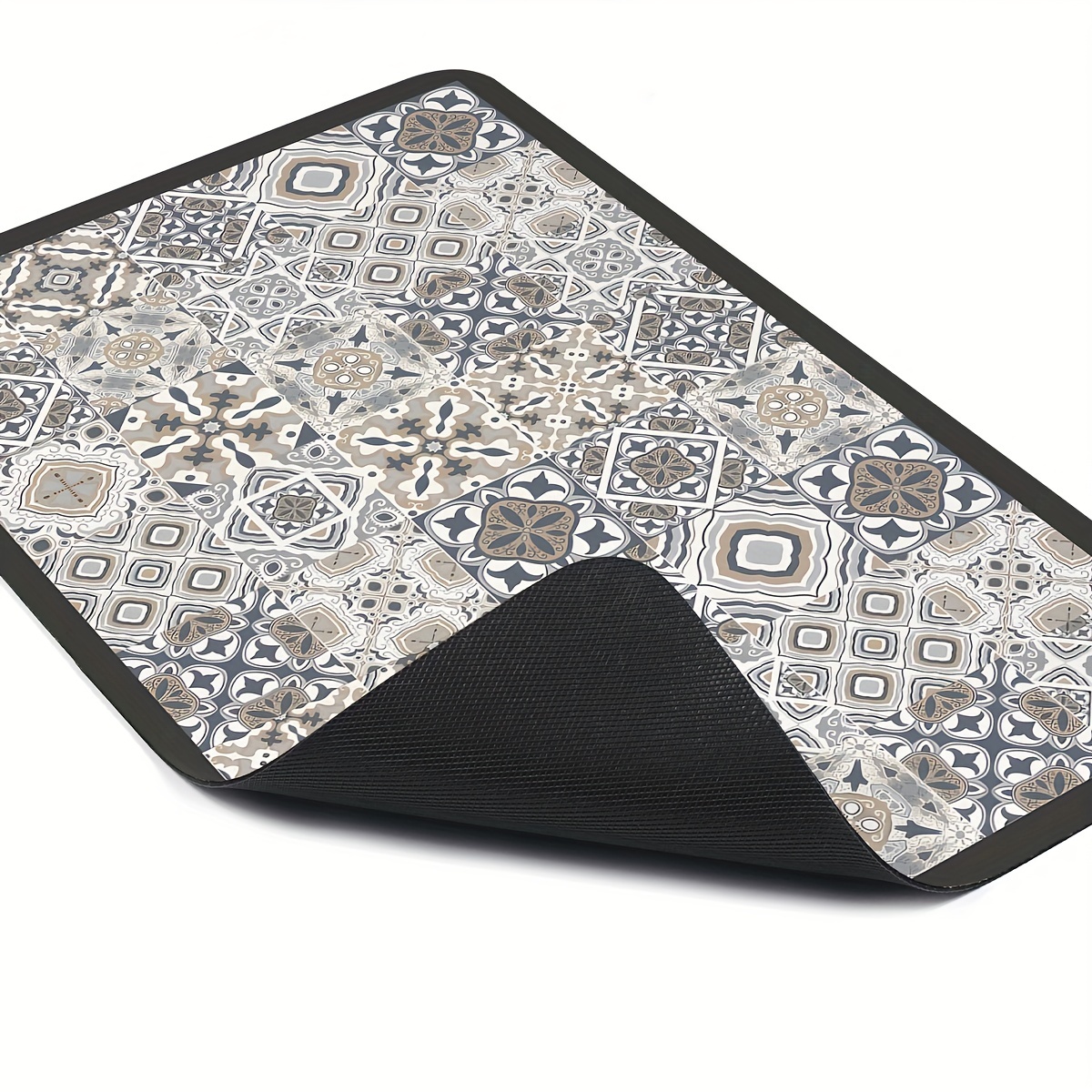 1pc Geometric Pattern Dish Drying Mat