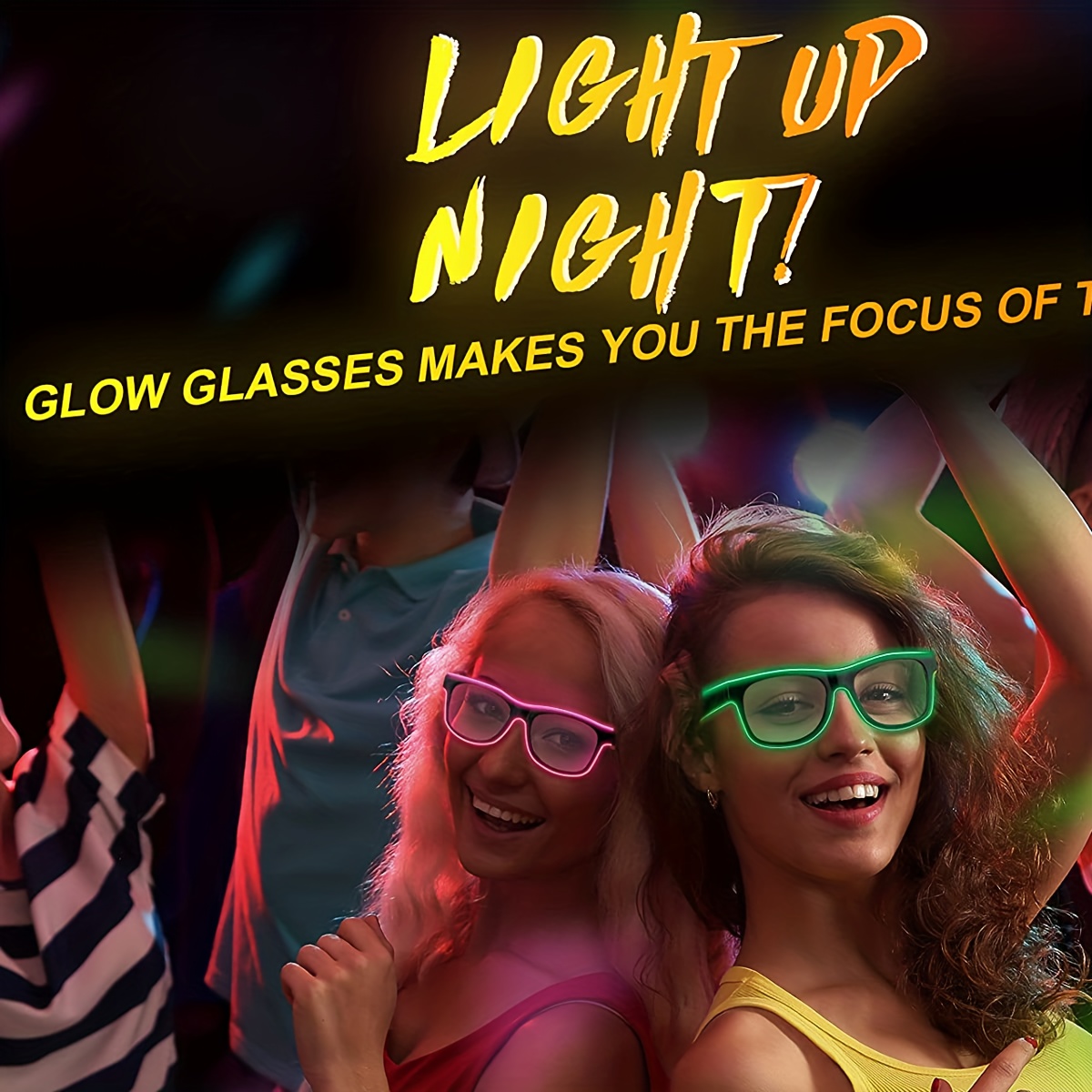 Light Up Shutter LED Glasses Party Eyeglass El Wire Dj Flashing Sunglasses  Costumes Glow In Dark