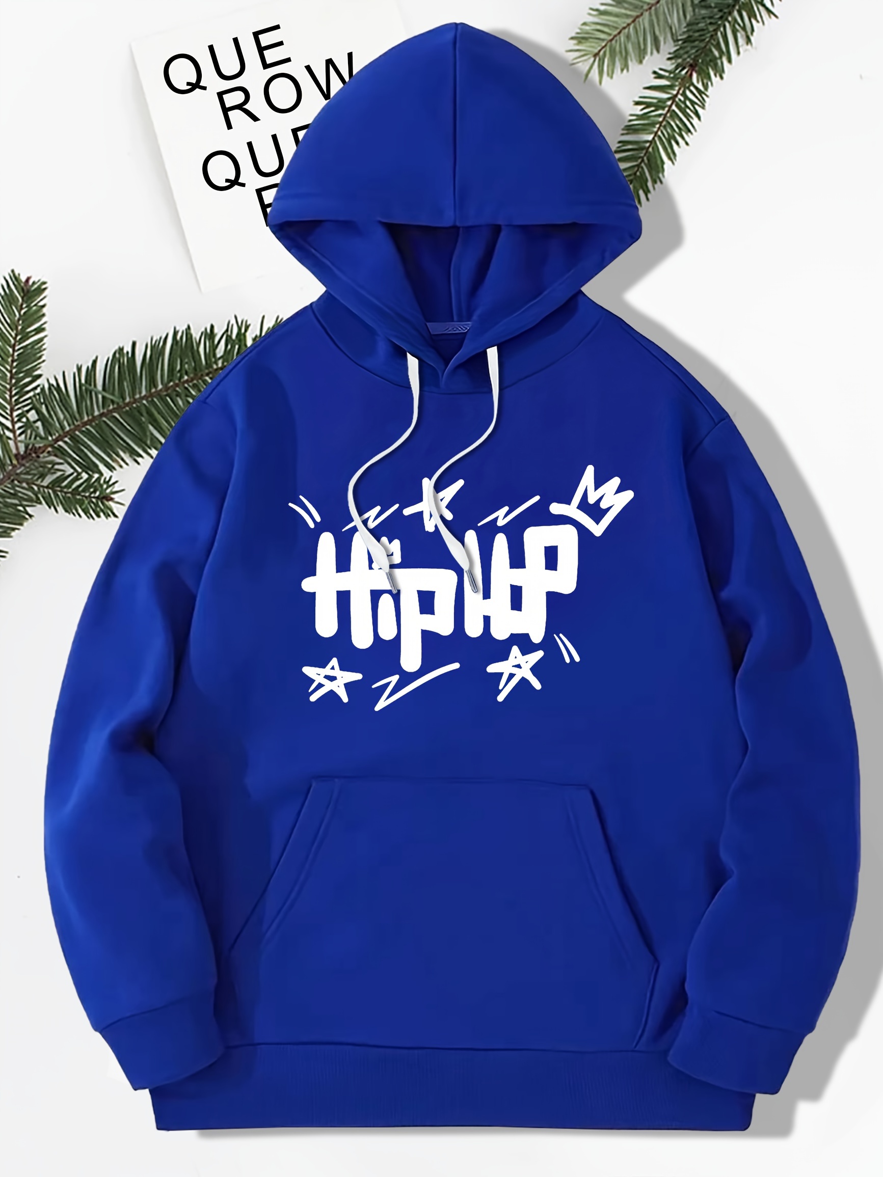 langarm buchstabendruck herren kapuzenpullover straße lässig