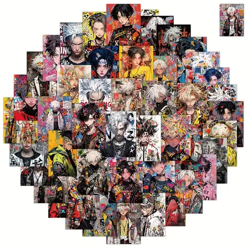 50pcs Anime Mixed Stickers Classic Anime Stickers For Kids - Temu