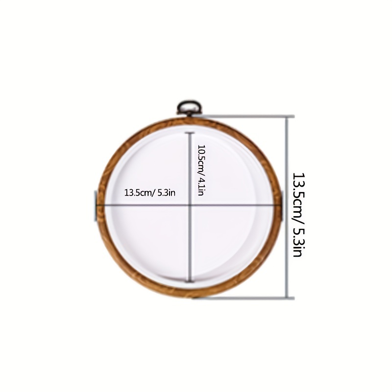 Round Embroidery Hoops Used As Photo Frame For Crafts Sewing - Temu