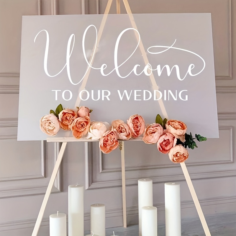 Bienvenido a nuestra boda, cartel personalizado de boda, cartel de  bienvenida de boda, cartel de pizarra, carteles de fiesta de boda, fuente  de fiesta