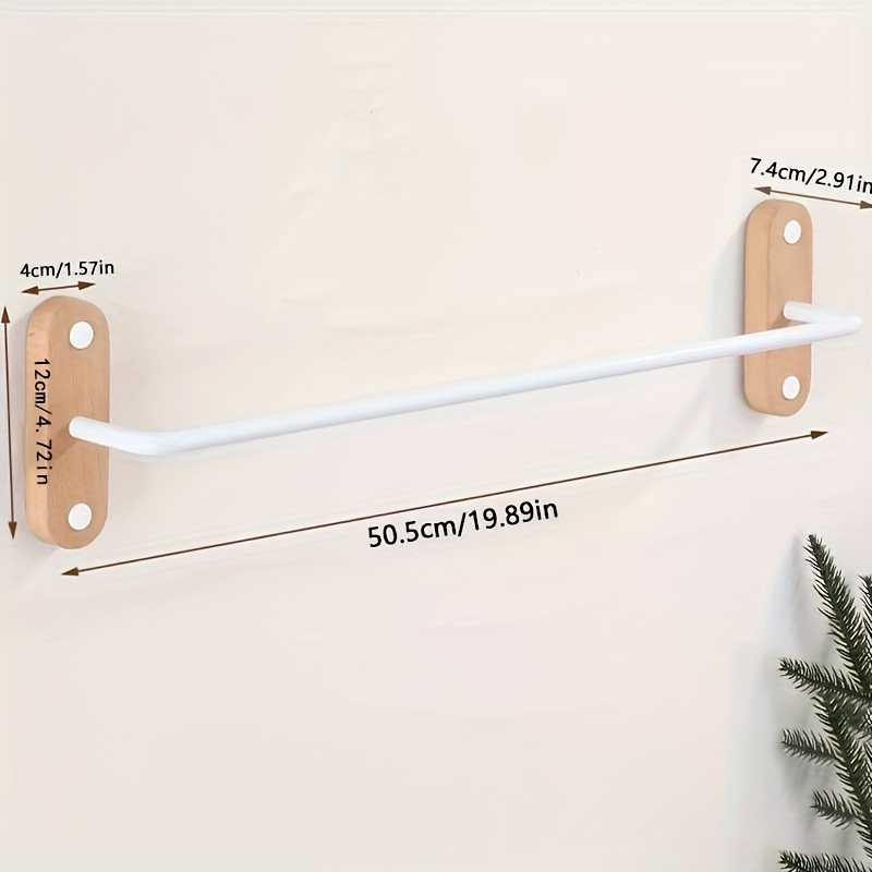 Wall Mounted Towel Bar, Shower Towel Rack For Bathroom, Single And Double Rod  Towel Holder, Bathroom Triangle Shelf, Corner Shower Caddy, Bathroom  Accessories - Temu