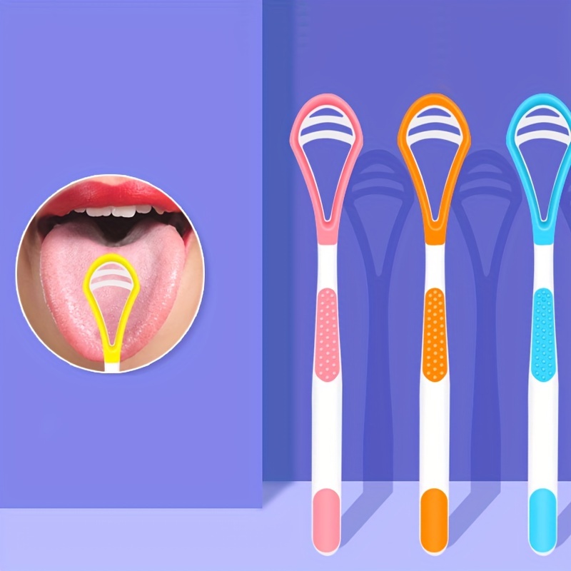 Double sided Silicone Tongue Cleaner: Get A Fresher - Temu