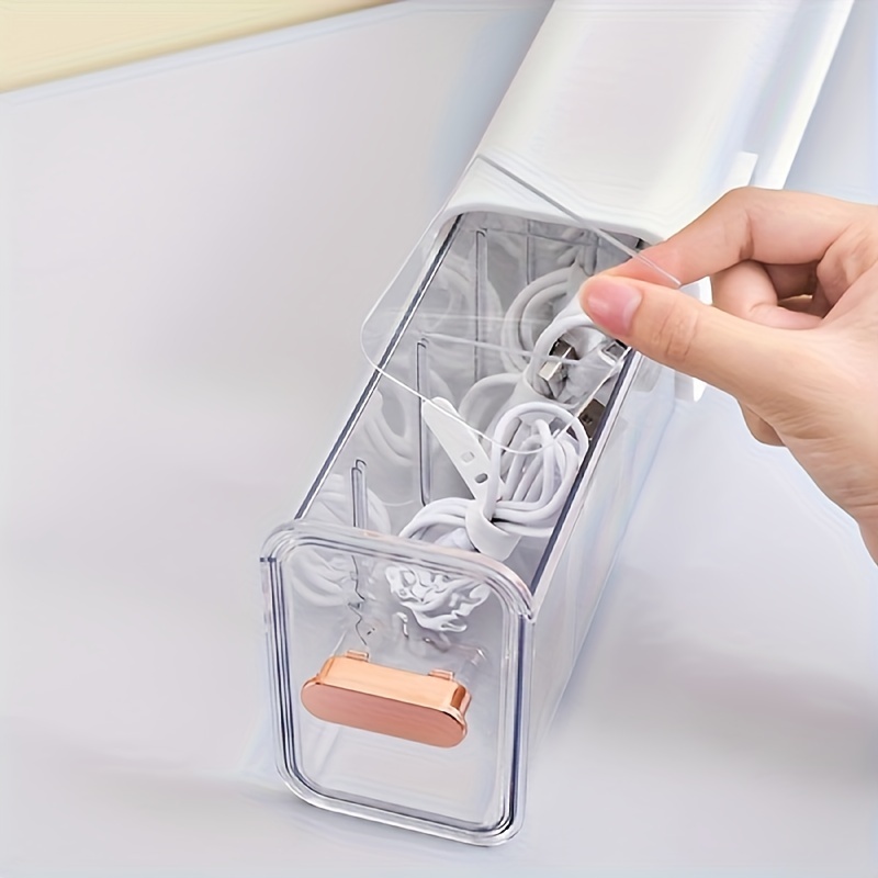 1pc Plastic Bathroom Storage Box, Multifunctional Large Capacity Wall Mount Storage  Container Suitable For Bathroom And Bedroom