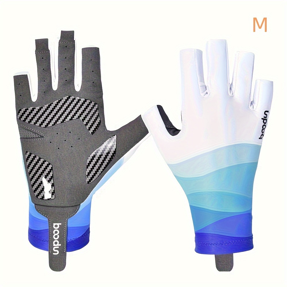 Boodun Half Finger Fishing Gloves Silicone Anti slip Wear - Temu