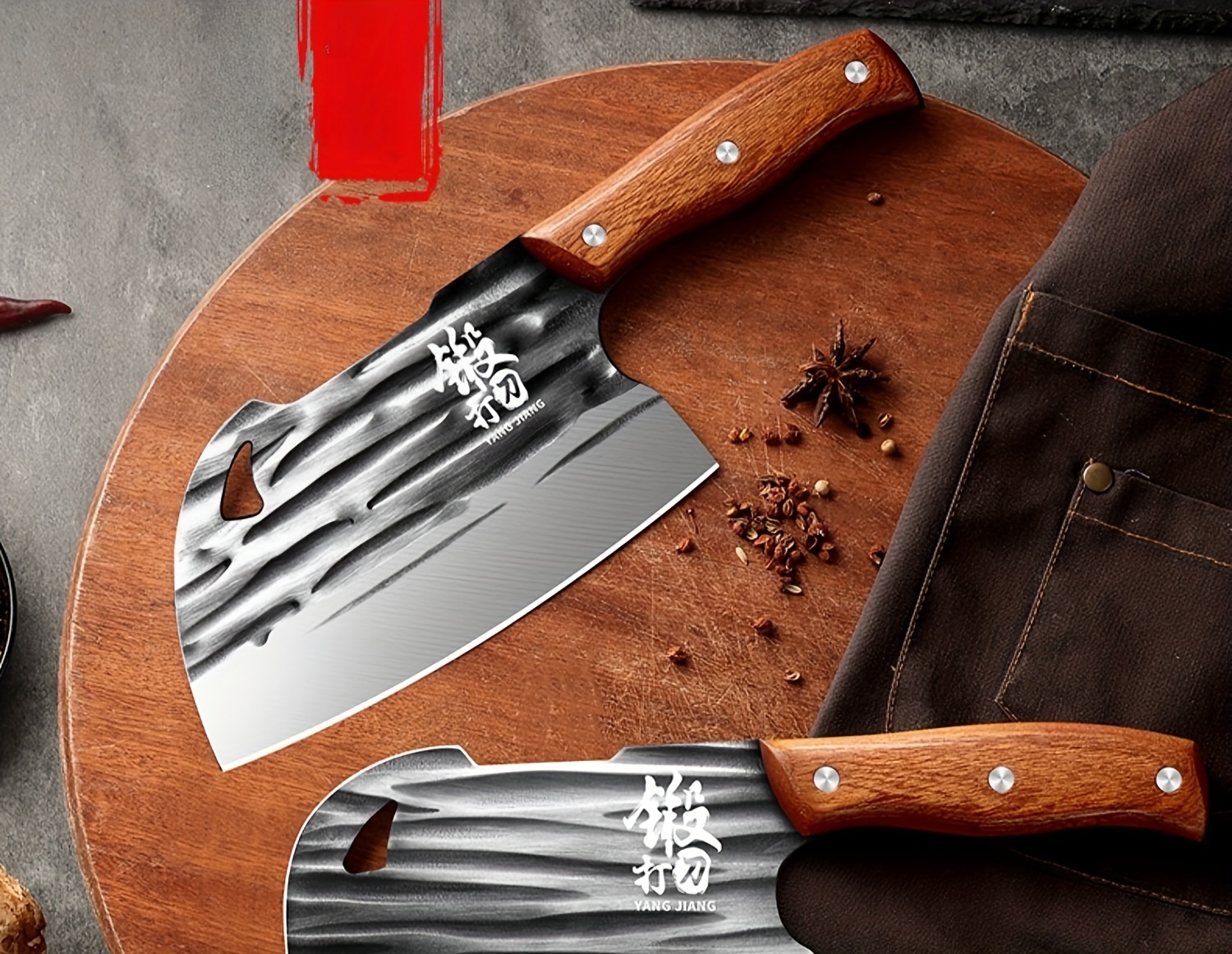 All steel Kitchen Knife Home Chopping Dual purpose Knife - Temu