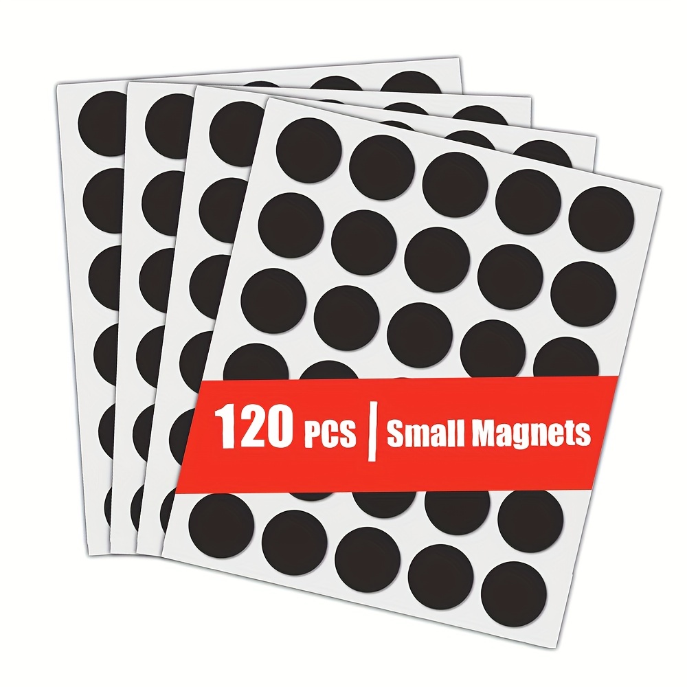 120 Points Magnétiques – Points Magnétiques Autocollants (2 X 2 Cm