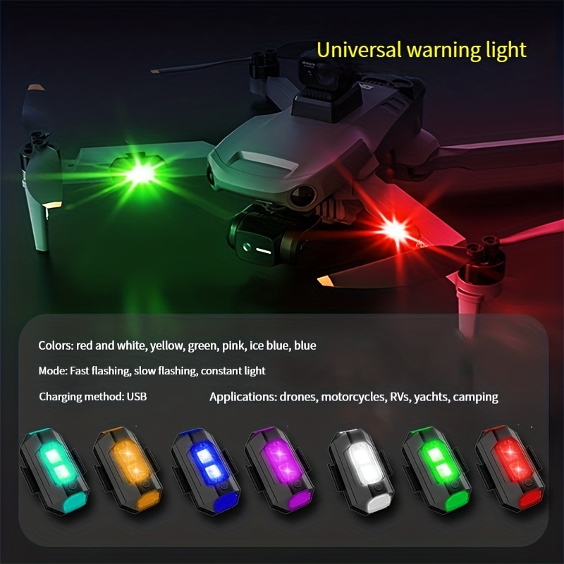 Auto Fernbedienung Blitzlicht,Led Blinklicht,Drahtloses LED-Blitzlicht mit  hoher Helligkeit,7 Colours LED-Flugzeug-Blitzlicht und
