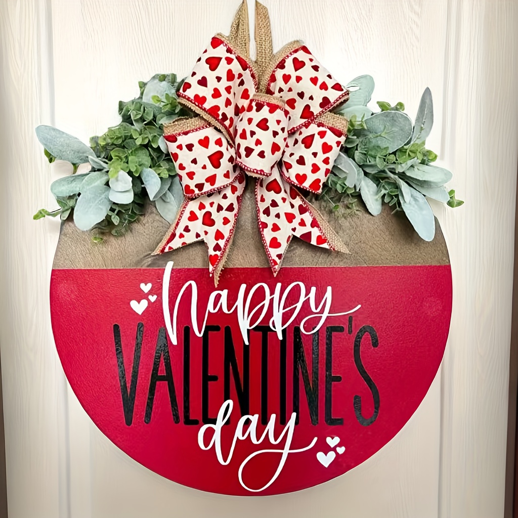 Valentines Day Wreath, Valentines Day Door Wreath, Valentines