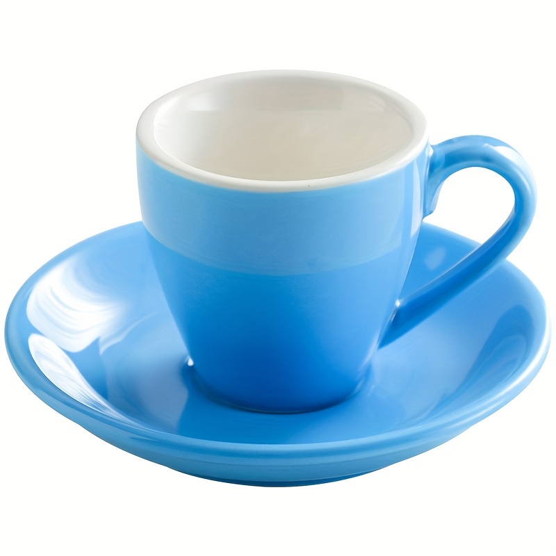 80ml Espresso Cup Small Coffee Cup and Saucer Milk Tea Cups Milk