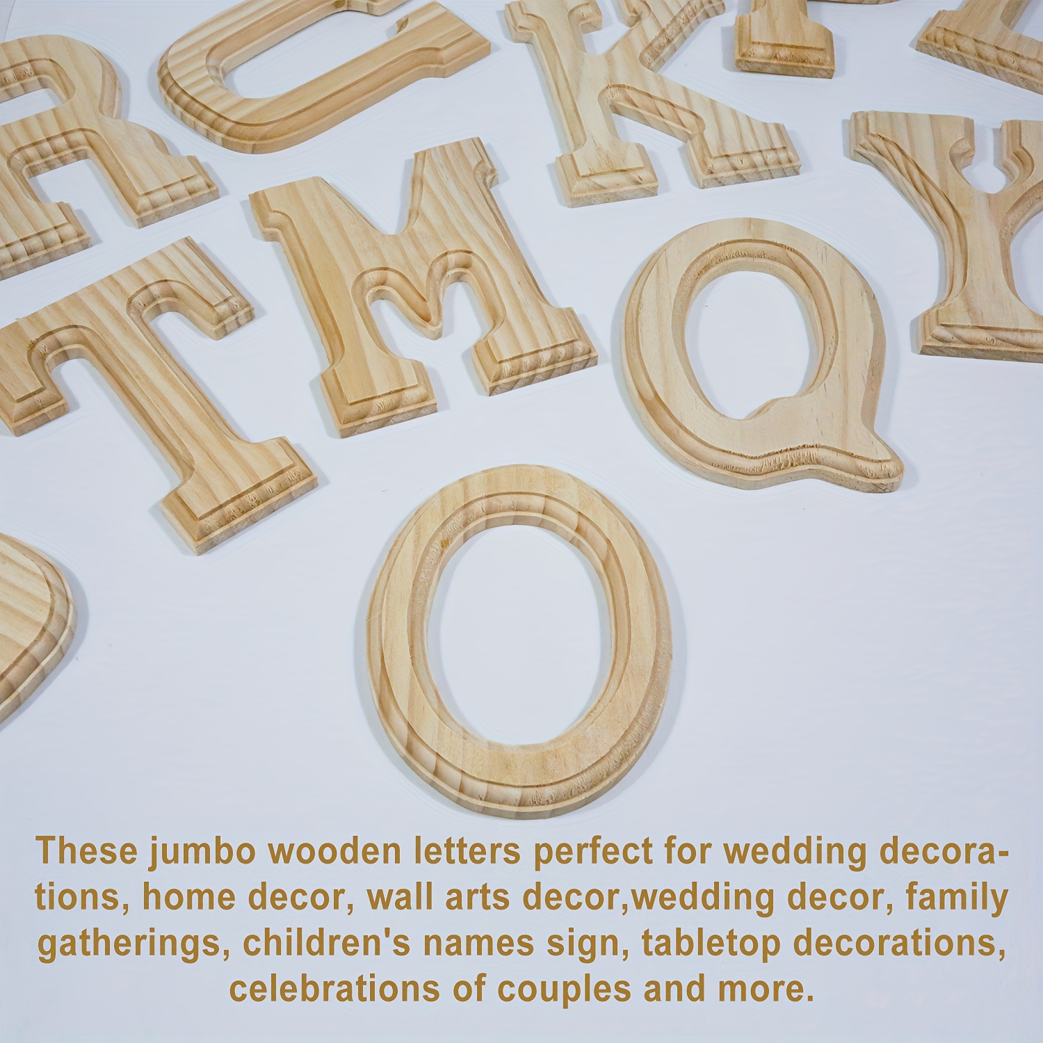 Wood Letters, 6 Inch LETTER O 