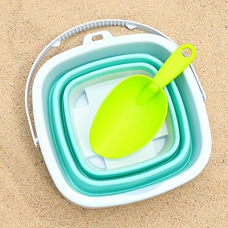Children's Beach Toys Plastic Folding Tool Bucket Baby Sand