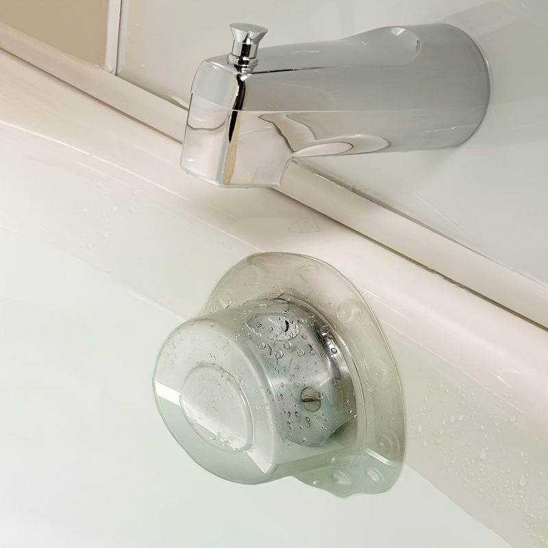 Bathtub Overflow Drain Cover, Adds Inches of Water for Deeper Warmer Bath,  Suction Cup Seal, Plug Stopper Covers for Tub Drain, Bathroom Spa