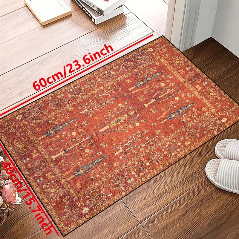 Area Rug 2x4 Boho Rug Indoor Entryway Washable Vintage Rug Indoor Floor  Cover Print Throw Rug Non Slip Boho Rug Doormat Foldable Accent Rug  Exquisite