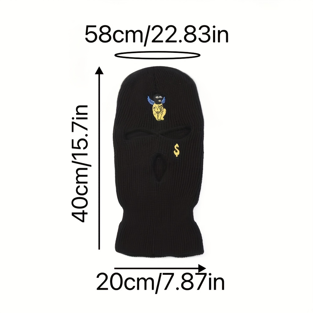 for Creative 3-Hole Ski Mask Winter Balaclava Face Mask Three-eye