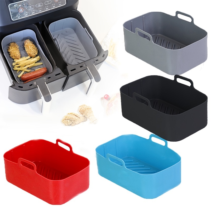 Square Air Fryer Silicone Pot, Reusable Air Fryers Liners Oven