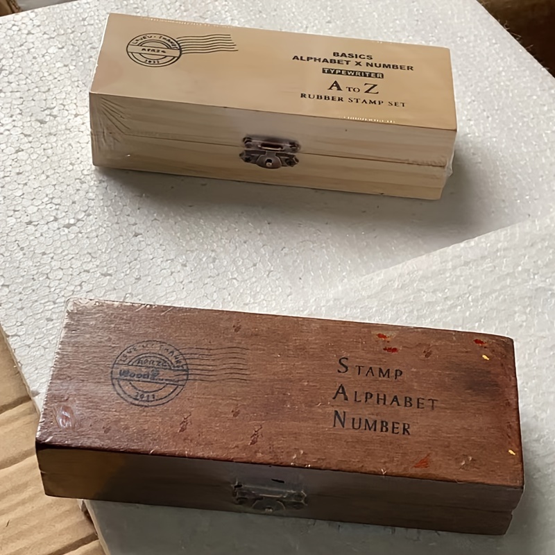 Vintage Alphabet Wooden Letter Stamp Set – Shop Navix