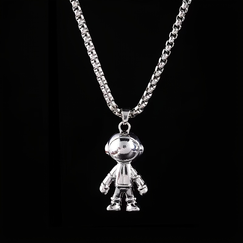 New Astronaut Necklace Hip Hop Personality Punk Mens All Match