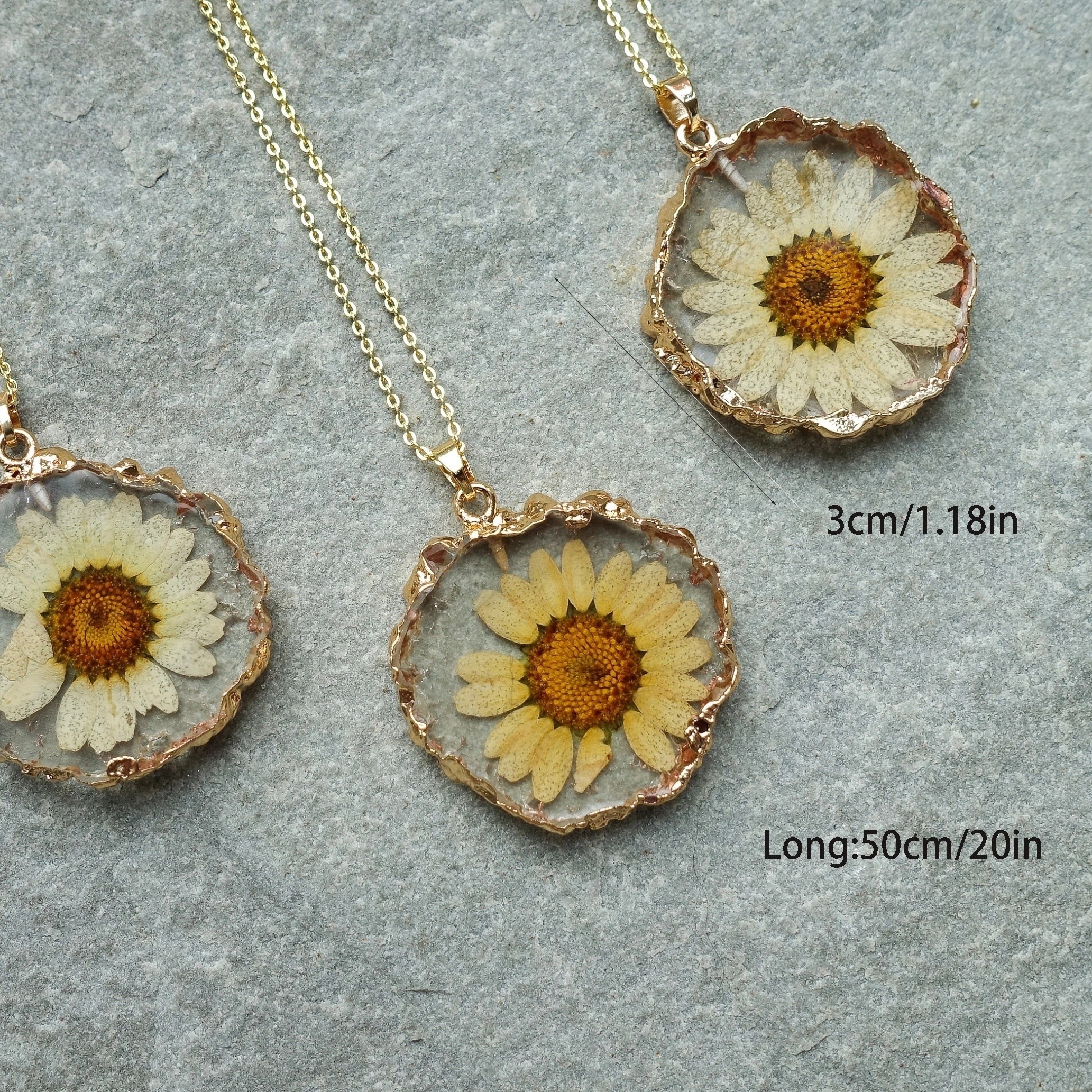 NEW Gold Daisy Flower Necklace Pendant Chain For Women Girls