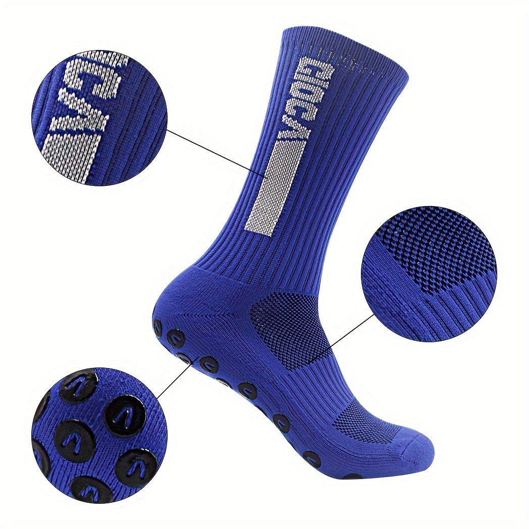 Anti Slip Football Socks Grip Pads Breathable Sweat - Temu