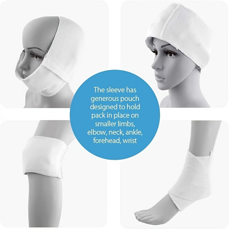 5pcs Reusable Cold & Hot Compress Packs - Painless Relief for Face, Hands & Feet, & Joint Care Suitable for Post-Exercise, Travel, Flights, Nighttime Relaxation - Unisex for s