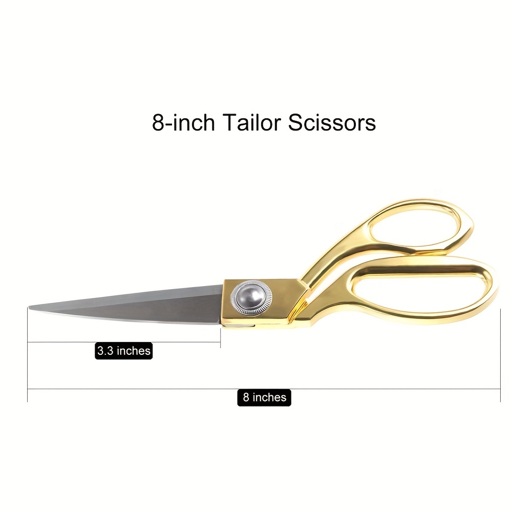 DDP 8 Tailor Scissor Dressmaking Fabric Scissors- Fabric Shears- fabric  cutting scissors Fabric, Clothes, Altering, Sewing & Tailoring Gold Handle