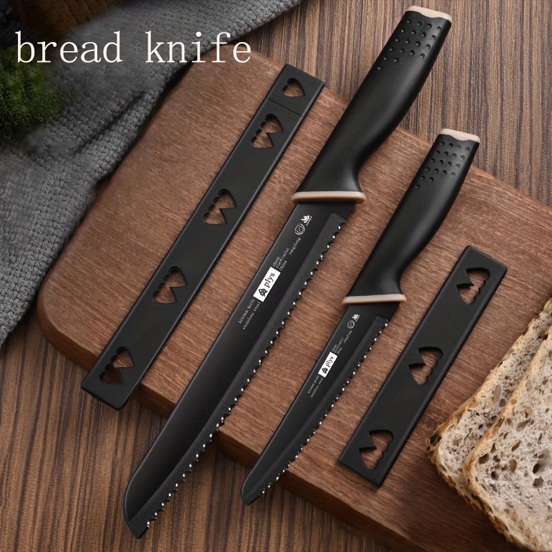Bread Knife Stainless Steel Serrated Knife Household Special - Temu