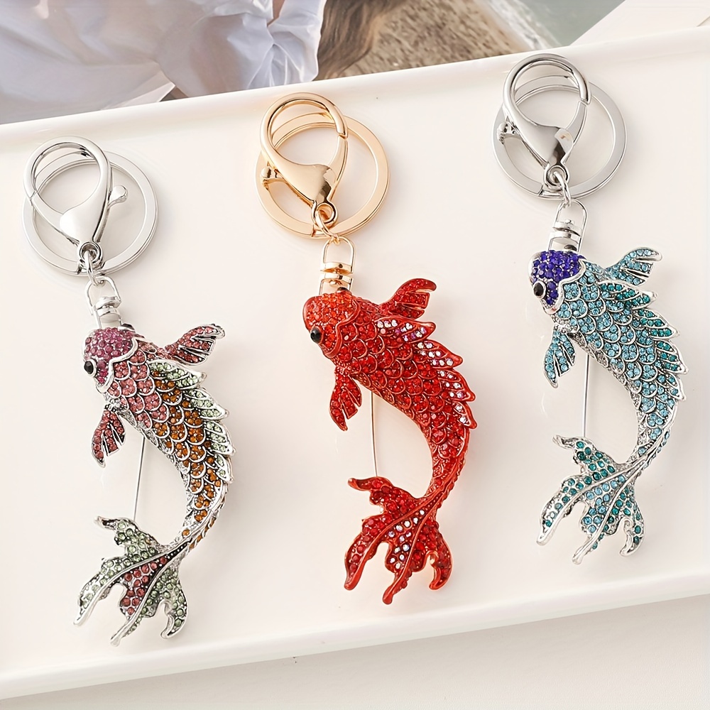 HOLLP Fishing Keychain Fishing Lover Gift Fisherman Anglers Gift Fish Charm  Keychain Keeping It Reel Keyring (f-keychain) at  Men's Clothing store