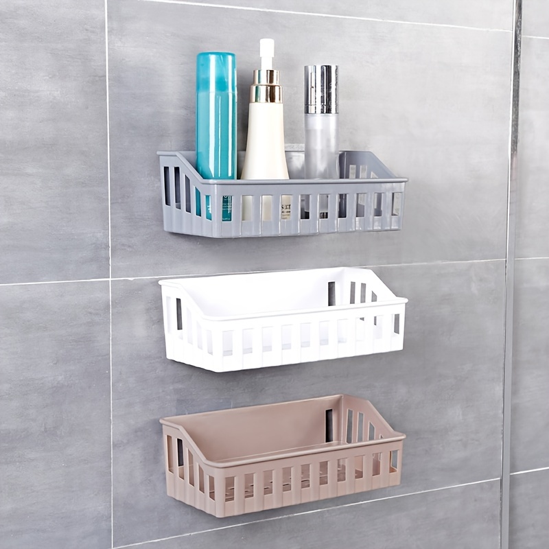 1pc Bathroom Shelf, Maximize Your Bath Space With This Punch-free