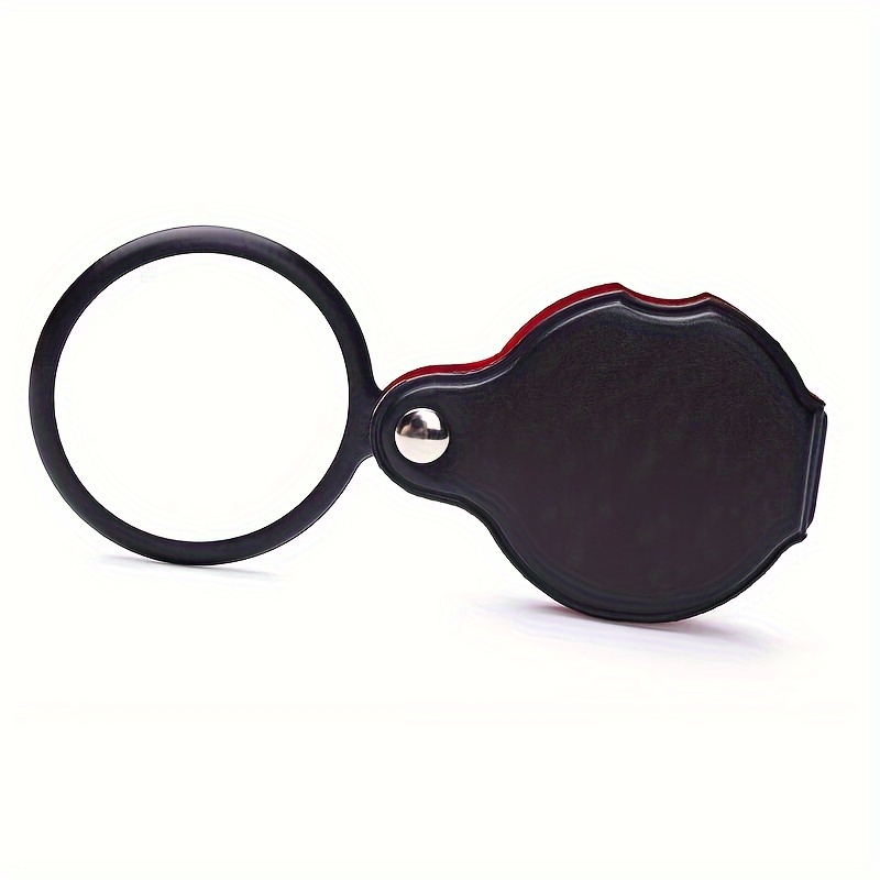 10X Small Magnifying Glass Mini Pocket Magnifier Folding Magnify Glasses  With Rotating Protective Holster For Seniors Reading