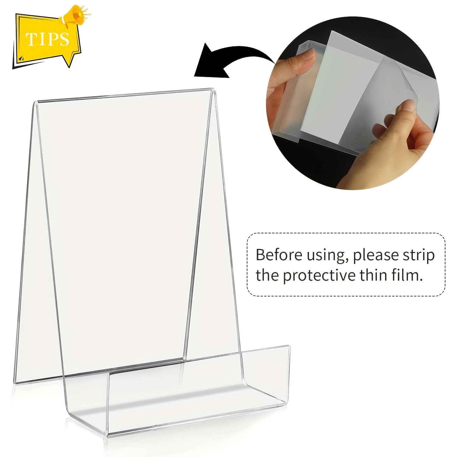 Clear Acrylic Book Display Stand Transparent Book Display - Temu