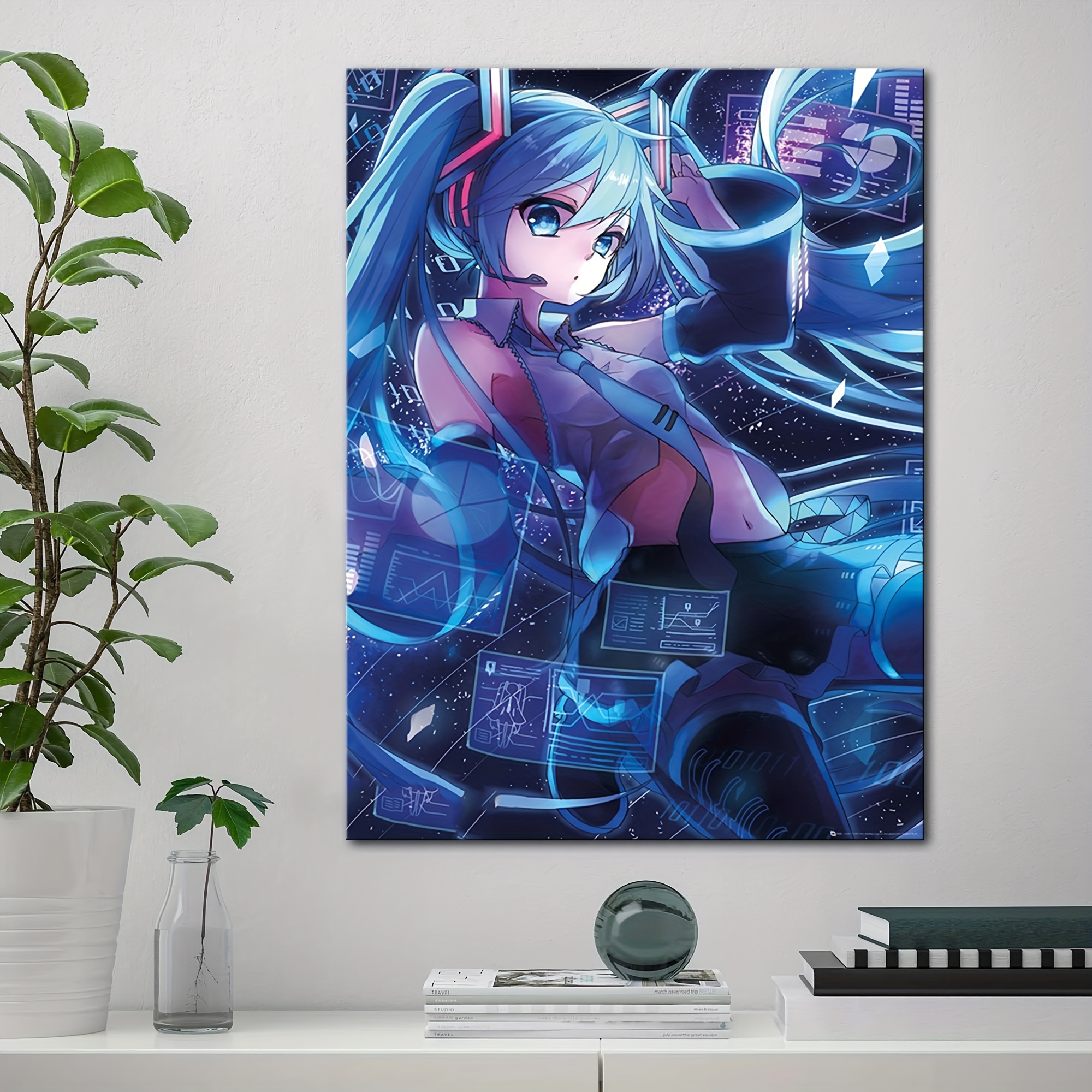 Anime Jjk Poster Manga Cover Wall Art Canvas Print Cartoon Posters for  Bedroom Living Room Wall Decor (8x12inch-Unframed,G)