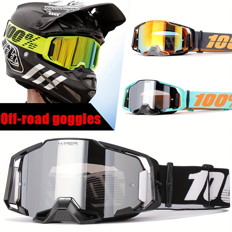 Gafas de esquí para casco de esquí deportivo MTB motocicleta  ATV gafas motocross MX Dirt Bike gafas de nieve (color : H) : Deportes y  Actividades al Aire Libre