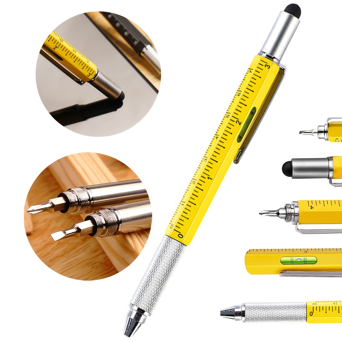 Mini stylo multifonction, 6 in1 stylo multifonction, Gadget