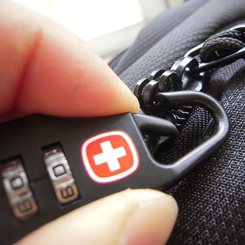 Portable Luggage Zipper Combination Lock Padlock Small Three Temu