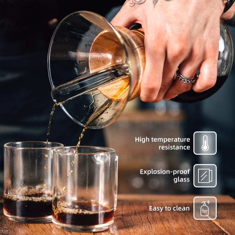 1200ml High Borosilicate Glass Cold Brew Coffee Maker with Easy to