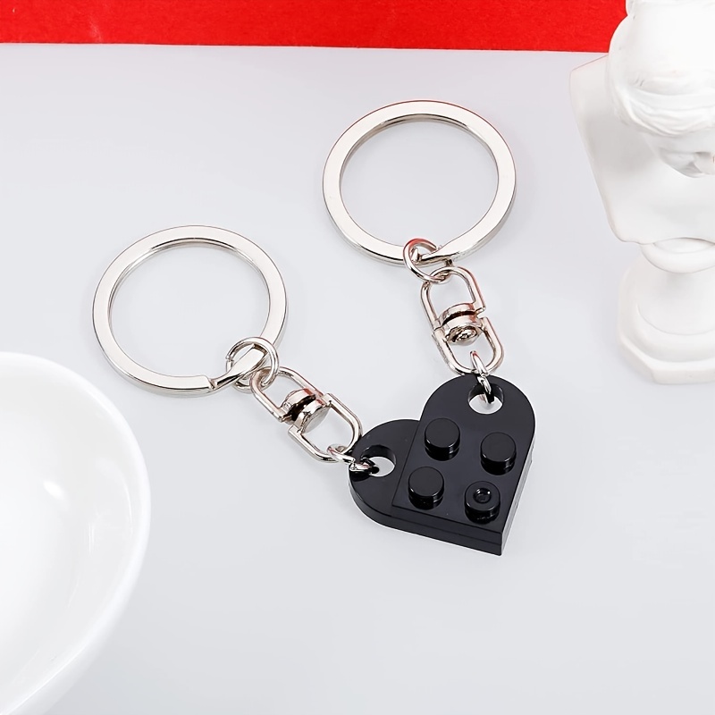 Heart Keychain Couples Matching Stuff For Boyfriend Girlfriend