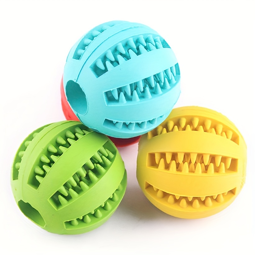 Interactive Dog Ball Toys Dog Leaking Food Toy Rubber Chew Toys For Dog  Molar Toy Interactive Toy Random Color - Temu