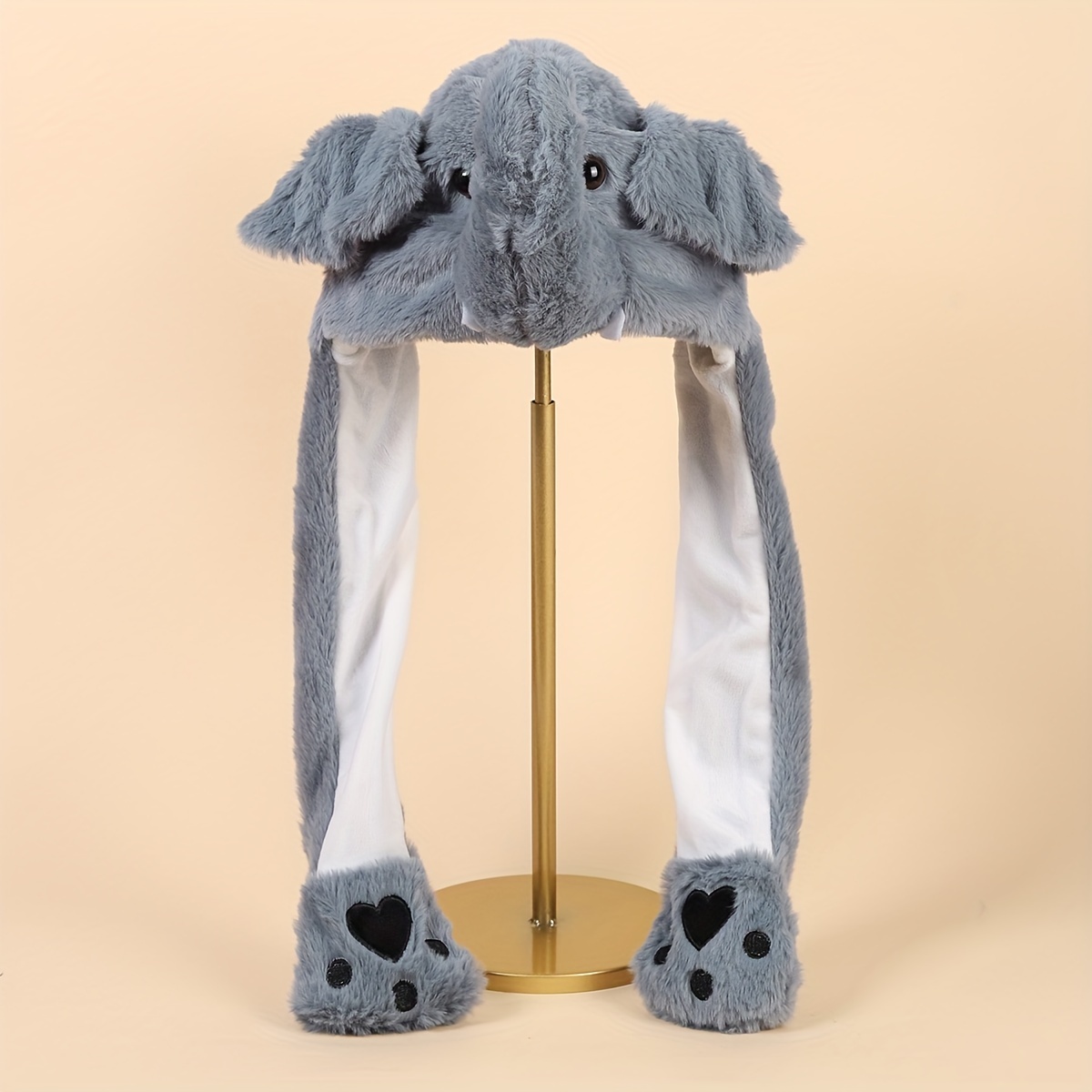 Cute Cow Elephant Plush Hats Cartoon Animal Ear Flap Hats - Temu