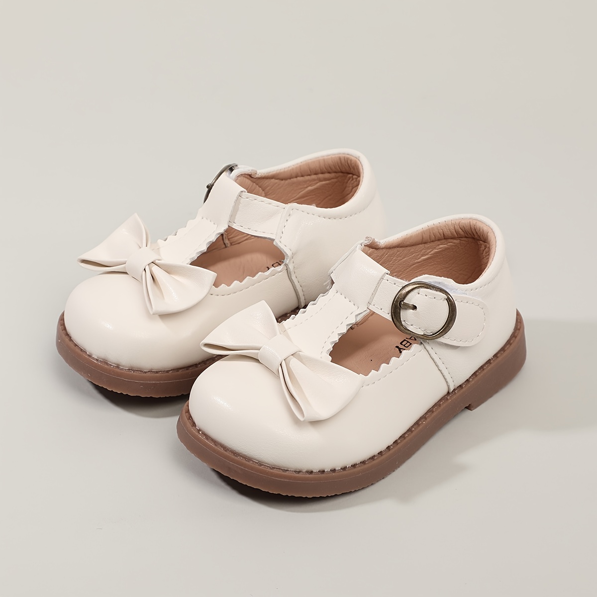 Toddler Shoes For Spring: Girls Mary Jane Flats Non slip Casual Bow
