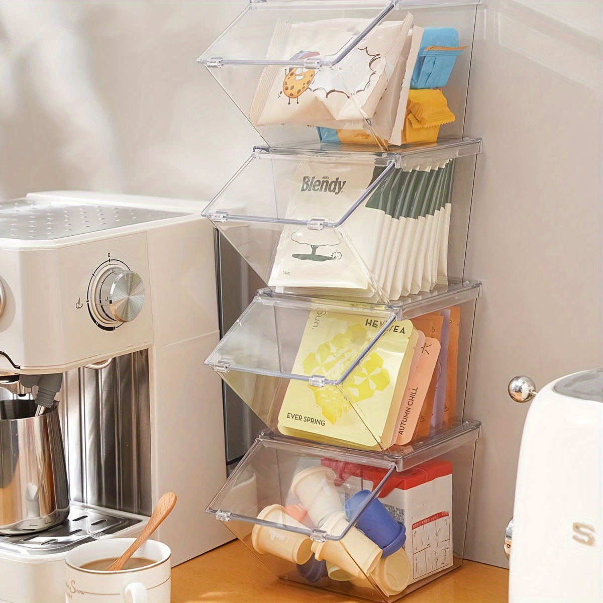 Kitchen Storage Organization Plastic Coffee Capsule Holder - Temu