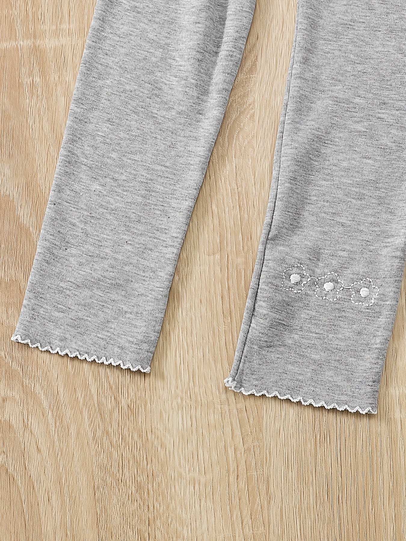 Girls Flower Print Leggings for Autumn & Spring