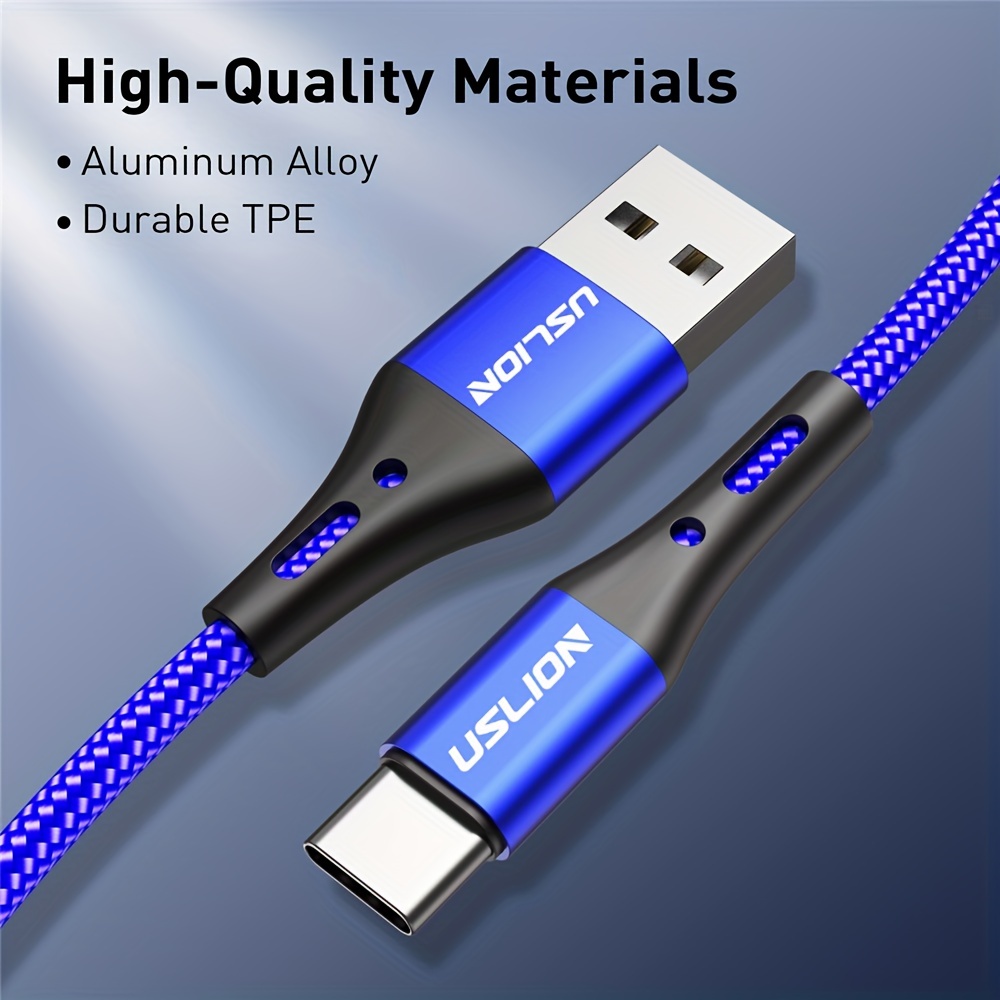 Câble USB Type C 3A Compatible Avec Samsung S10 S20 S23 Qc3,0