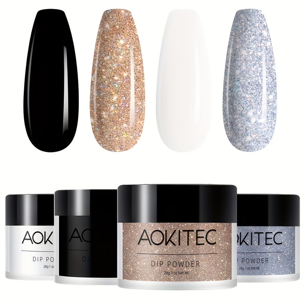 Aokitec Glitter SILVER-DIP Powder 1oz