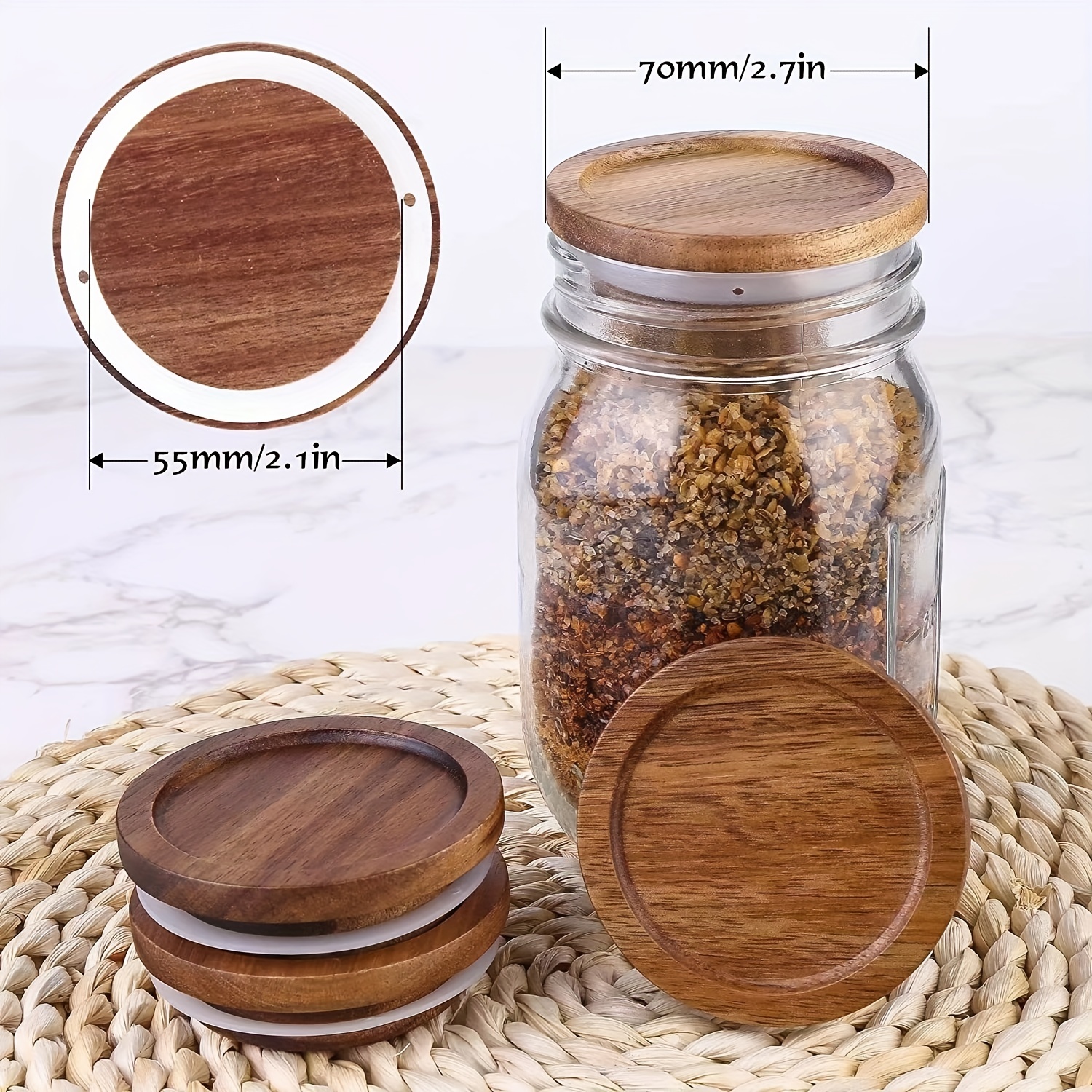 Mason Jar Lids with Pour Spout Lid Without Flap