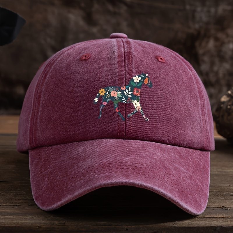 Unisex Adjustable Snapback Baseball Cap With Vibrant Floral & Design - Black,, For , Outdoor Hat | Vibrant Design | Textured Design