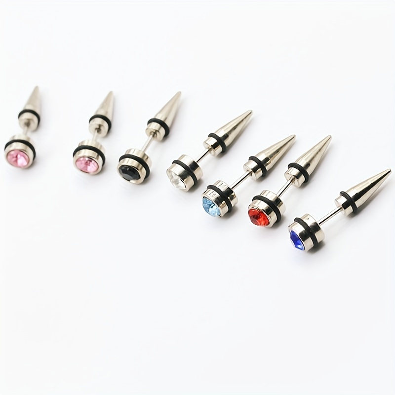 Bullet Shaped Men's Earrings, Classic Style