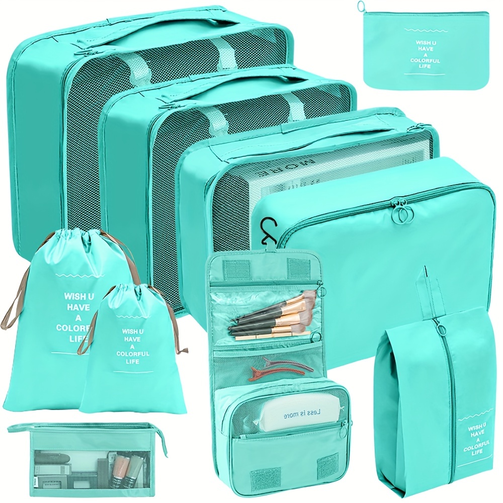 Buy Rubik Nylon Navy Blue Women Travel Storage Bag, 27×12