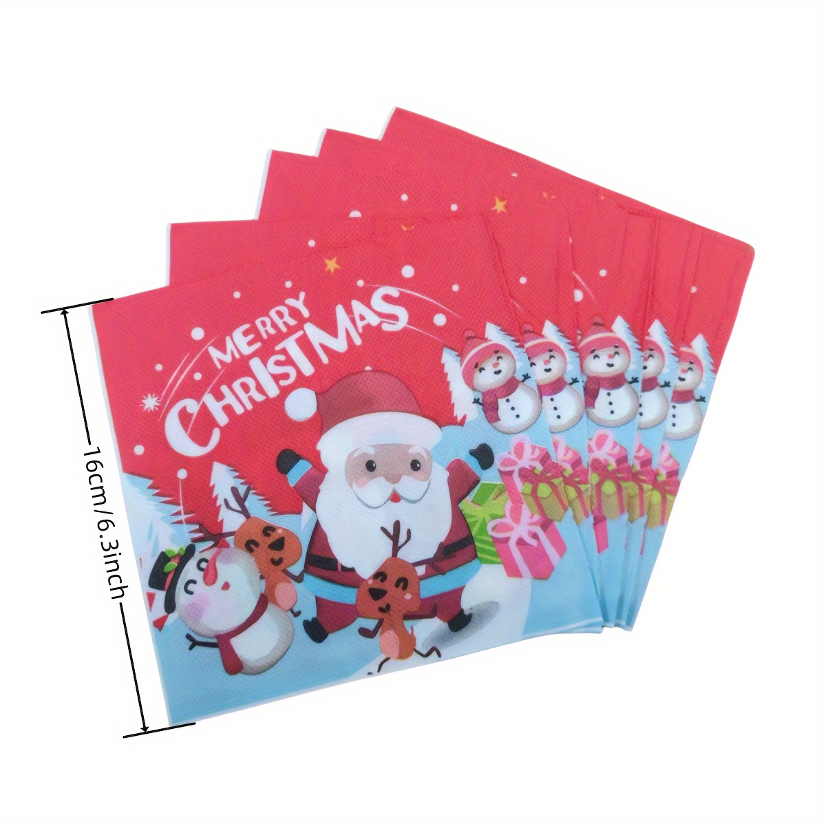 10pcs Santa Claus Card Straws Merry Christmas Party Decoration